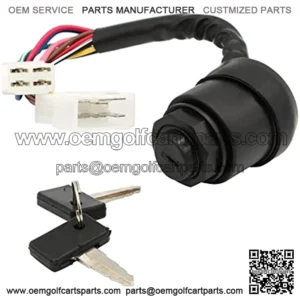 J10-82508-20 Ignition Switch with Keys Compatible with Gas 2 Cycle Golf Cart G1 Models 1979-1989 Replace J17-82508-20