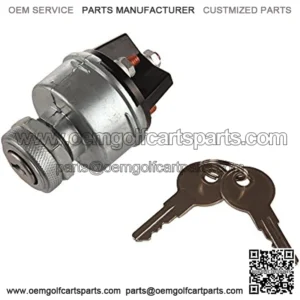 Ignition Switch with 4 Position 4 Terminal 2 Keys Replace for Ford Jubilee Massey Ferguson Tractor Trailer Caterpillar Agricultura Plant Applications 80153 85936 G.1214 V.F.LS-15 D250E D300E D350E
