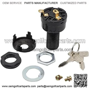 Starter Switch for Club Car DS Electric Golf Cart 1996-Up Ignition Key Switch, 36 Or 48 Volts,Suit 101826201 1012505 101834502