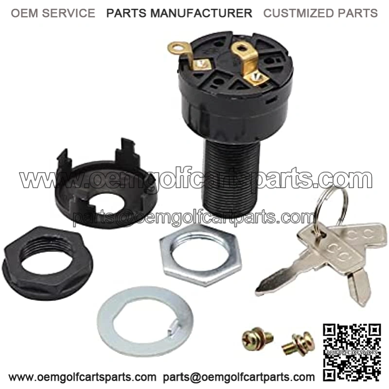 Starter Switch for Club Car DS Electric Golf Cart 1996-Up Ignition Key Switch, 36 Or 48 Volts,Suit 101826201 1012505 101834502