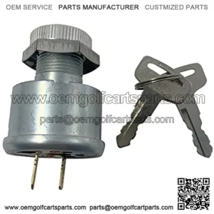 17421G1 Ignition Switch fIts E-Z-GO EZGO Golf Cars 2 Prong 4 Key Free Terminals Carabiner