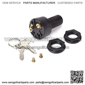 Golf Cart Ignition Key Switch for Club Car DS 1996-Up, Golf Cart Starter Switch for Electric Golf Cart OEM #101826201 36/48 Volts