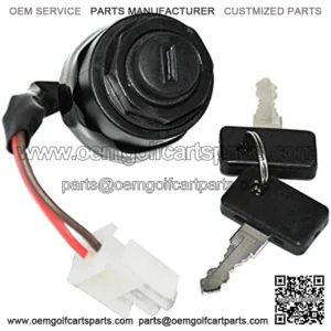 JN8-82510-09 Ignition Switch w/Keys for Yamaha Golf Cart G11 G16 G19 G20 G21 G22 1996-2004 Electric Gas
