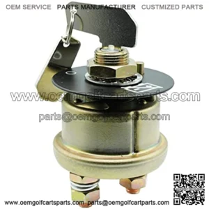 Battery Disconnect Master Power Starter Switch with 2 Position 2 Stud 2 Keys for Caterpillar Excavators, Dump Trucks and Other Heavy Equipment Replace 7N-0718, 8H5306
