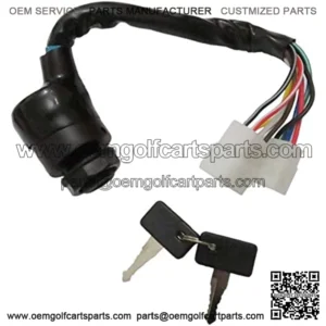 J17-82508-20 Ignition Key Switch for Yamaha Gas G1 Golf Cart 1978-1989