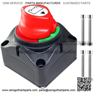 Battery Disconnect Switch Master, 12V-48V Waterproof Power Isolator On-Off Kill Switch 275Amps High Current for Car RV Marine Boat Truck ATV Vehicles