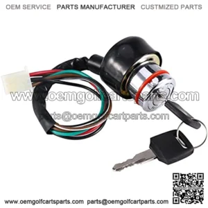 Universal 6 Wire Ignition Switch 3 Position 2 Keys Motorcycle Kart Pit Quad Bike