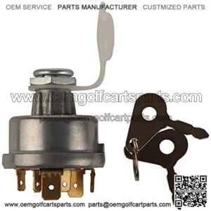 Ignition Switch with 2 Keys for Backhoe Loader, Car, Tractor