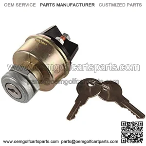 85936 G.1214 V.F.LS-15 Heavy Duty Ignition Start Switch with 4 Position 4 Terminal 2 Keys for Massey Ferguson Ford Jubilee Pollak Vermeer Tractor Trailer Caterpillar