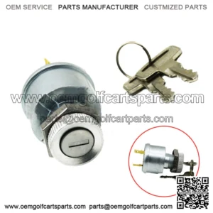 Fit Ezgo Golf Cart Key Switch 2 Terminal 1981 &Up Gas-Electric Ignition Switch