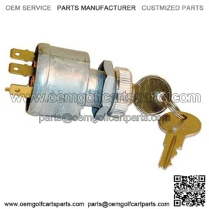 EZGO Key Switch - Universal - 4 Terminal w/ Mixed Key Codes
