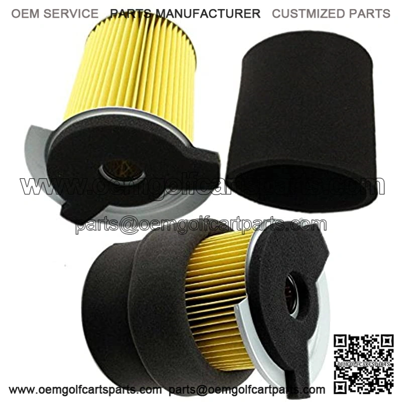 Pack of 2 Air Filter with Pre Filter Replacement for Yamaha G1 2 Cycle 1978-1989 and Gas Golf Cart G14 4 Cycle Gas 1995-1996 JF7-14450-01 J10-14417-00
