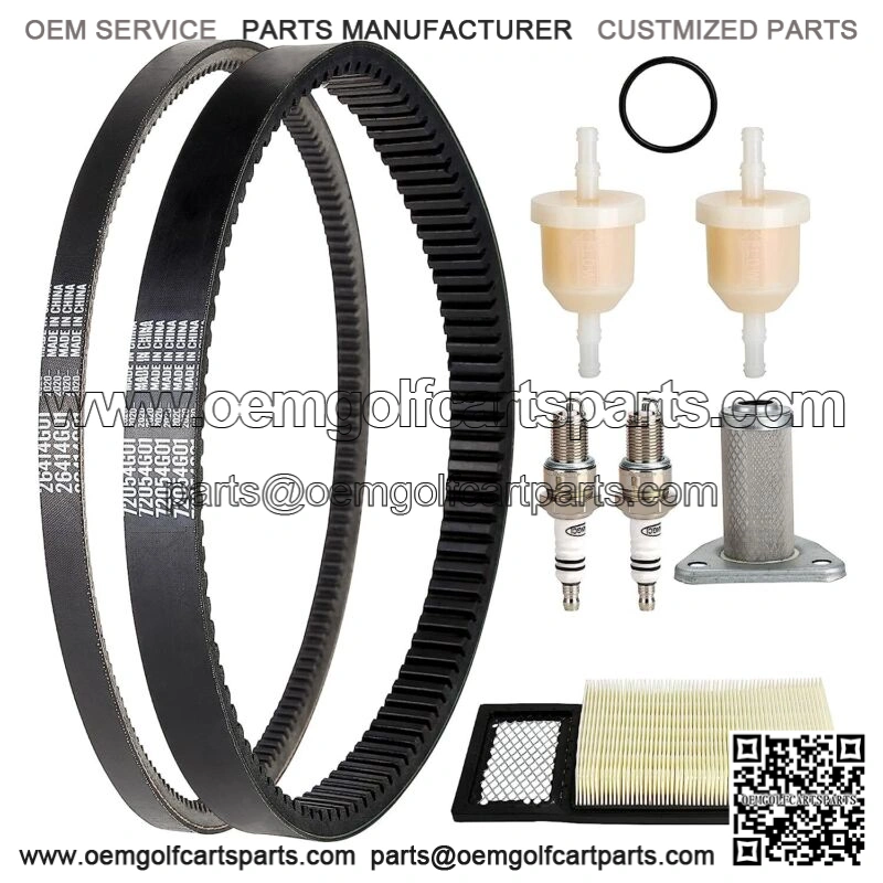 Golf Cart Tune Up W/ Drive & Starter Belts for EZGO TXT 94-05 295/350cc 4 Cycle