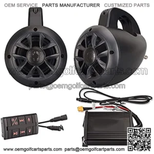 NUTV4 - Marine Bluetooth ATV/Golf Cart/UTV Speakers Stereo System