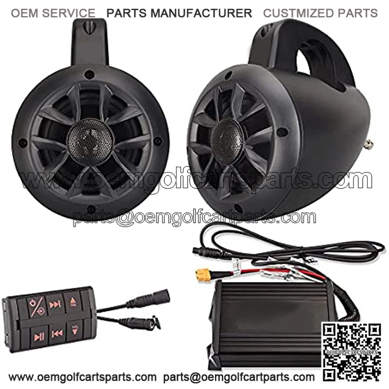 NUTV4 - Marine Bluetooth ATV/Golf Cart/UTV Speakers Stereo System