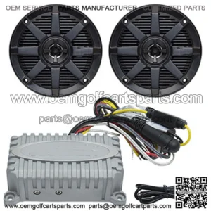 2x80 Watt Marine Grade Amp and BOSS 5.25" Speakers Bluetooth Audio Package