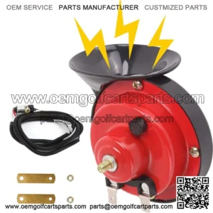 12V Golf Cart Horn with Switch Button Kit for Yamaha EZGO Club Car UTV ATV Boat