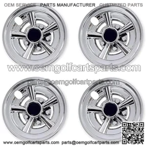 Golf Cart Wheel Covers Hub Caps for Most Golf Carts 8 inch(Set of 4)