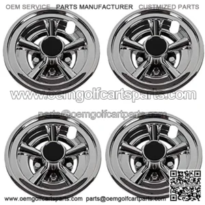 Golf Cart 8" Wheel Covers Hub Caps, Set of 4PCS Fits on Yamaha Club CAR EZ-GO Golf Cart and Most Brand Golf carts