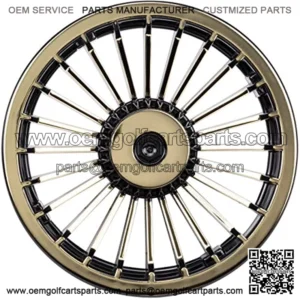 8" Golf Cart Turbine Wheel Covers Hub Caps (Set of 4)