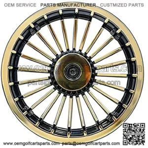 8" Turbine Golf Cart Wheel Covers/Hub Caps - (Set of 4)