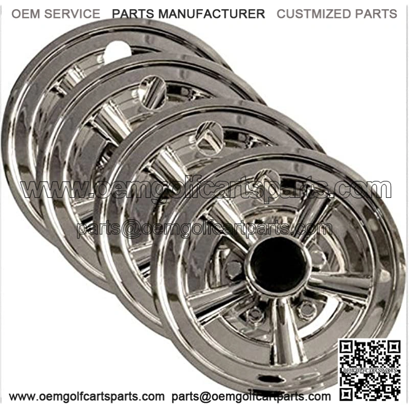 Golf Cart 8" Wheel Covers Hub Caps, Set of 4 - Blemished
