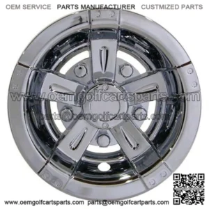 8" Chrome Golf Cart Wheel Cover/Hub Cap