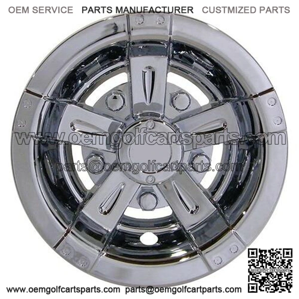 10" Chrome Golf Cart Wheel Cover/Hub Cap