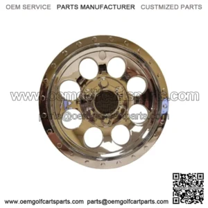 Set of 4 Golf Cart 10" Chrome Wheel Cover Hub Caps for EZGO Club Car and Yamaha