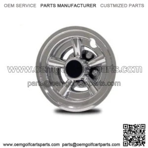 Yamaha Golf Cart Wheel Covers SS Chrome 8" Set Of 4 Ezgo Golf Car Parts New