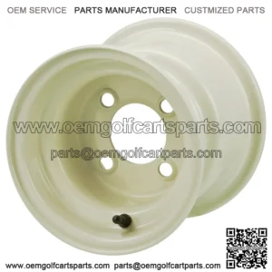 Revenge 8" Almond Steel Golf Cart Wheel (No Offset)
