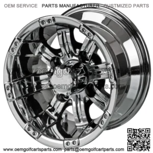 Revenge 10x7 Casino Mirror Golf Cart Wheel 3:4 Offset