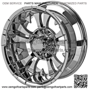 Revenge 10x7 Warlock Mirror Golf Cart Wheel 3:4 Offset