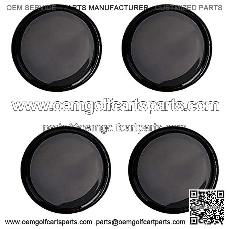 Golf Cart Wheel Covers Hub Center Caps Labels Tape Decals, Set of 4