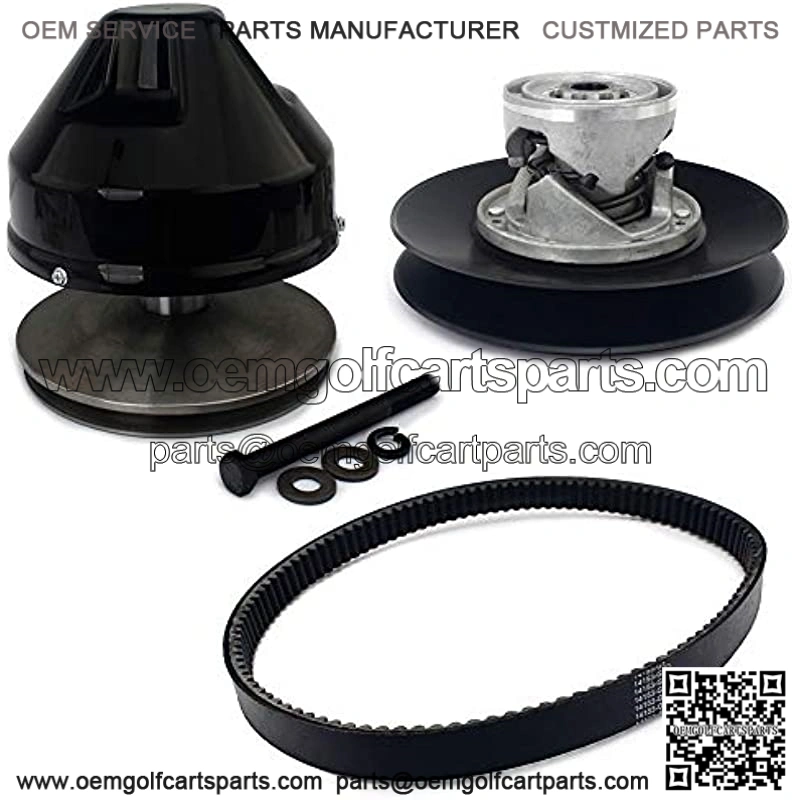 Drive Clutch + Driven Clutch + Belt Set for EZGO 2-cycle Gas Golf Cart 1976-1987