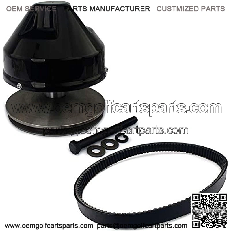 Primary Drive Clutch and Drive Belt for EZGO 2-Cycle Gas Golf Cart 1976-1987,OEM Clutch 23192-G1, Belt 14153-G1