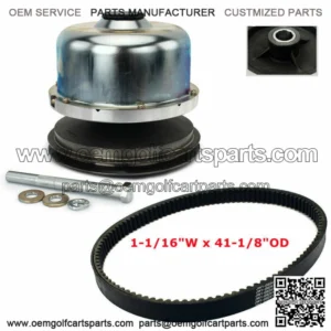 Primary Drive Clutch + Belt Set for Yamaha Golf Cart YDRA G29 Gas JW8-G6201-22