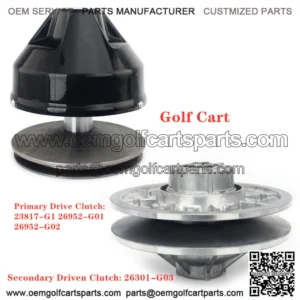 Primary Drive Clutch & Driven Clutch Kit for E-Z-GO 4 Cycle Gas Golf Cart 91-09