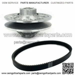 28 Degree Rear Driven Clutch + Belt Kit for EZGO 4 Cycle Gas Golf Cart 1991-2009