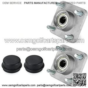 Golf Cart Front Wheel Hub Assembly for Yamaha G2 G8 G9 G14 G16 G19 G22 G29 Drive, Hub Bearing Oil Seal Dust Cover OEM# JG5-WF511-10-00, JG5-WF511-00