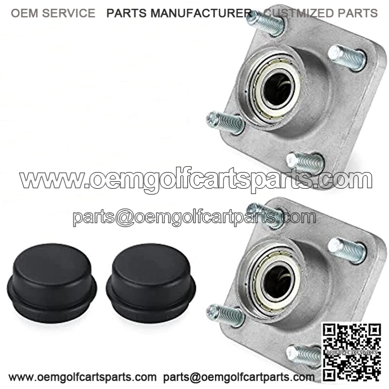 Golf Cart Front Wheel Hub Assembly for Yamaha G2 G8 G9 G14 G16 G19 G22 G29 Drive, Hub Bearing Oil Seal Dust Cover OEM# JG5-WF511-10-00, JG5-WF511-00