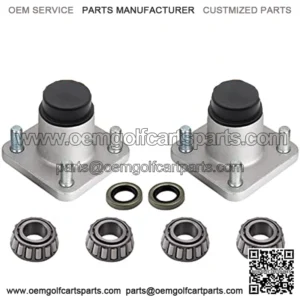 2X Front Wheel Hub Bearing Assemblies for EZGO Golf Carts TXT/Medalist G&E Models 2001 and Newer - Replace OEM# 70895G01 Bearings