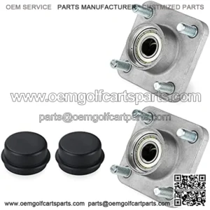 Golf Cart Front Wheel Hub Assembly for Yamaha G2 G8 G9 G14 G16 G19 G22 G29 Drive, Hub Bearing Oil Seal Dust Cover OEM# JG5-WF511-10-00, JG5-WF511-00