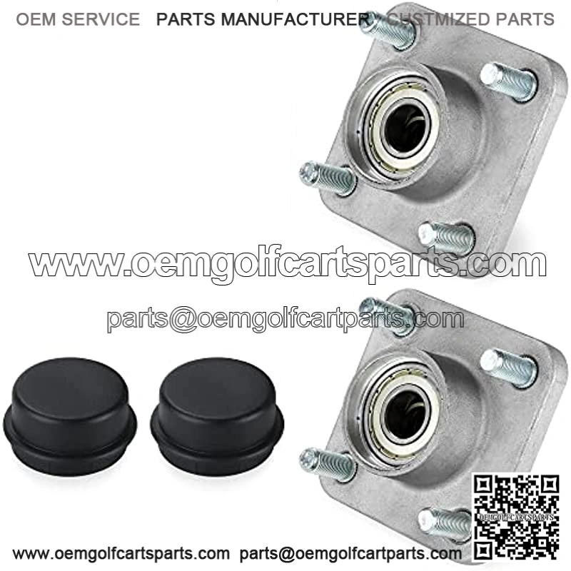 Golf Cart Front Wheel Hub Assembly for Yamaha G2 G8 G9 G14 G16 G19 G22 G29 Drive, Hub Bearing Oil Seal Dust Cover OEM# JG5-WF511-10-00, JG5-WF511-00
