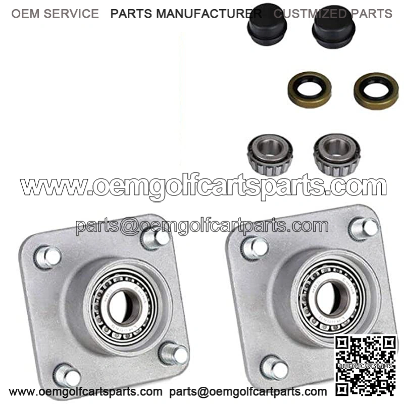 Golf Cart 4-Bolt Front Wheel Hub Assembly for EZGO TXT/Medalist 2001-up Gas & Electric, OEM# 70895-G01 2 Pack