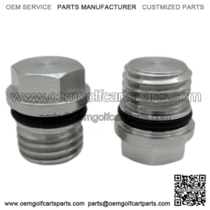 2 Piece EZGO RXV Golf Cart 2008-Up Engine Oil Drain Plug 603557