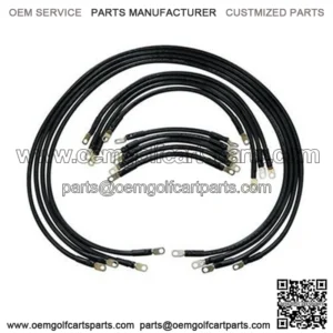 EZGO TXT Battery Cables - Complete Heavy Duty 4 gauge (Fits 1994+)