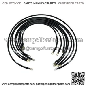 EZGO PDS Battery Cables - Complete Heavy Duty 4 gauge (Fits 1994+)