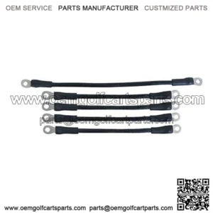 EZGO TXT/ Medalist Battery Cables - 4-gauge - Includes (1) 12" and (4) 7" (Fits 1994+)