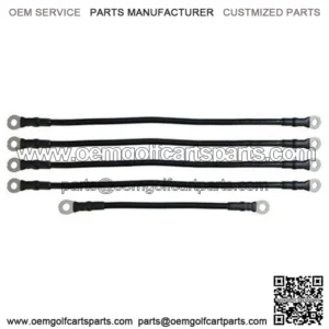 EZGO TXT 48V Battery Cables - 6-gauge - Includes (1) 7" and (4) 14"